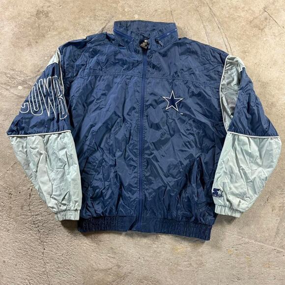 Vintage VTG 90’s Starter Dallas Cowboys Windbreaker Jacket - Picture 2 of 8